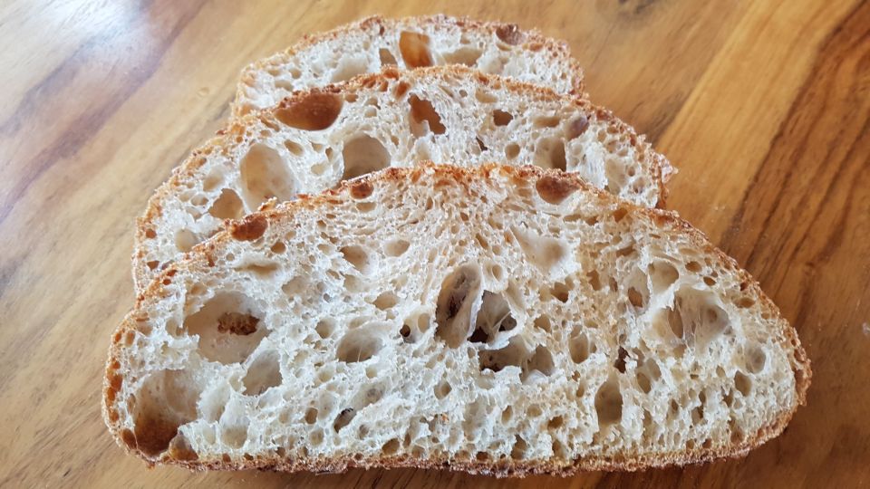 Slices of sourdough bread